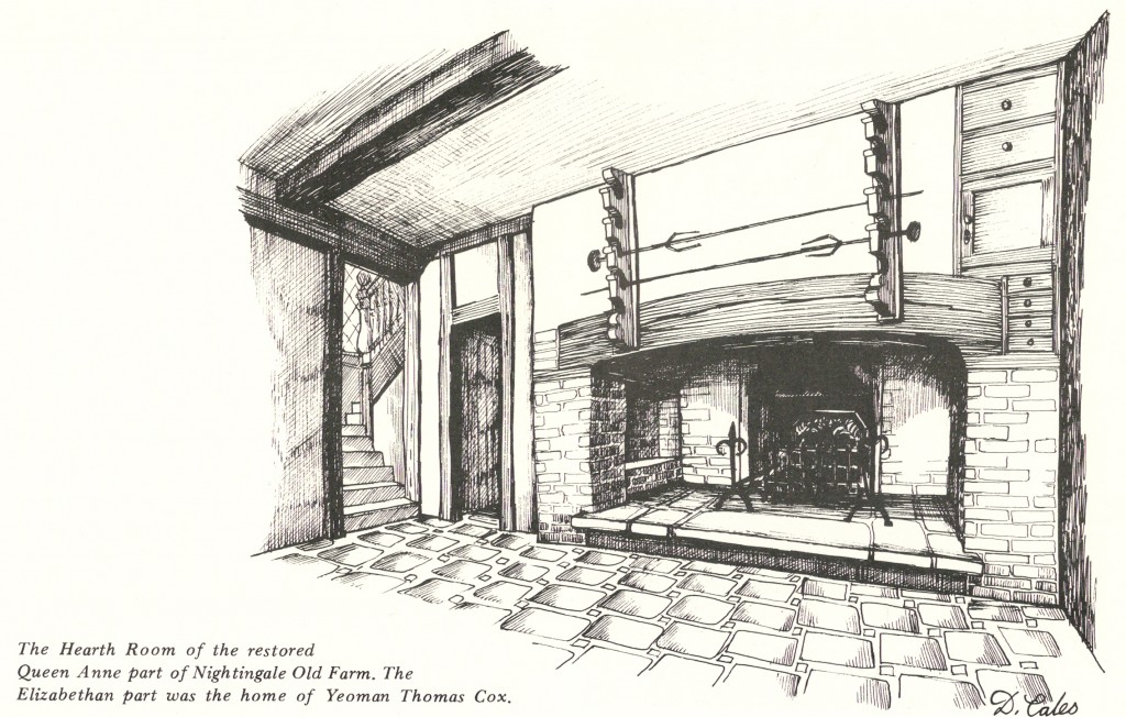 Hearth Room of Nightingale Old Farm - home of Yeoman Thomas Cox