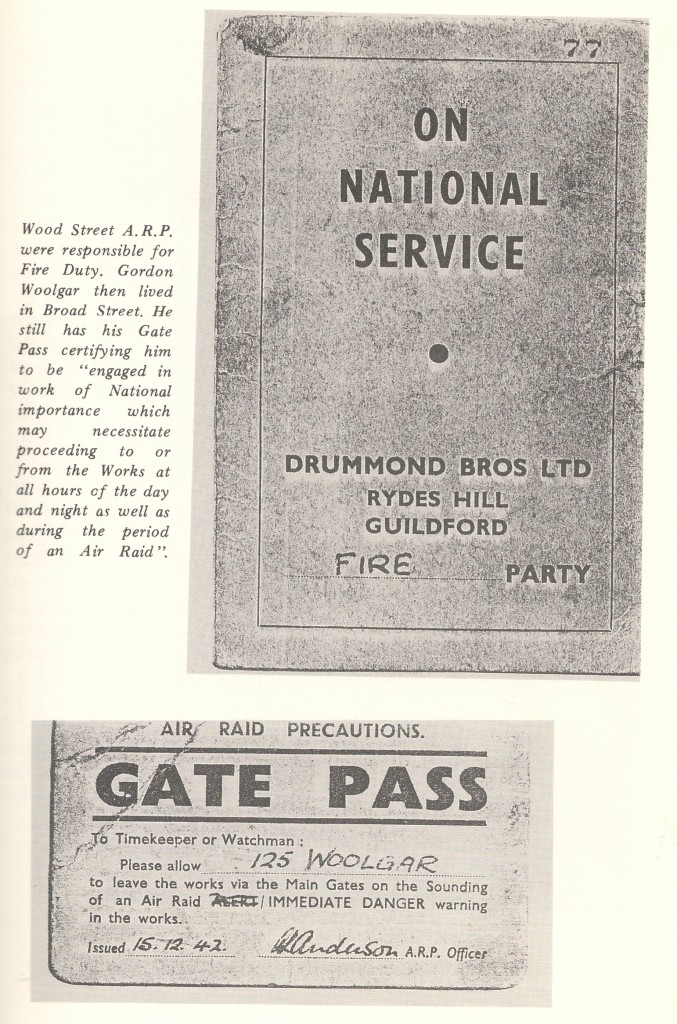 Gordon Woolgar - Wood Street Air Raid Precautions Unit