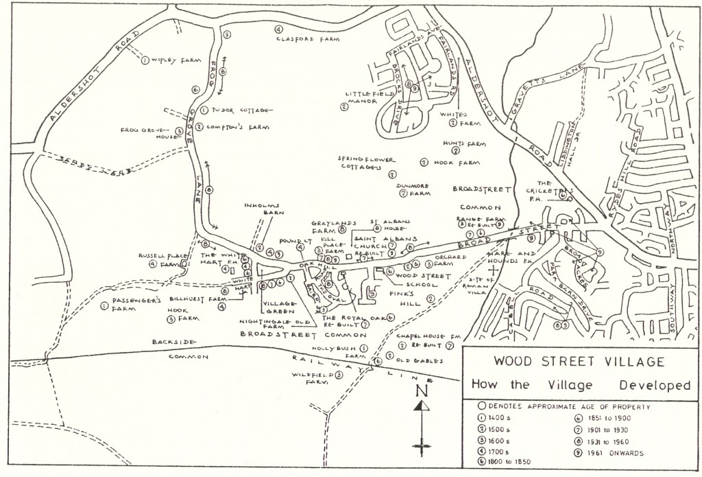 Map of How the Village Developed