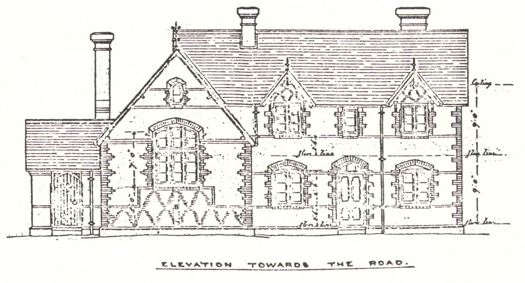 Wood Street Proposed School Elevation 1872