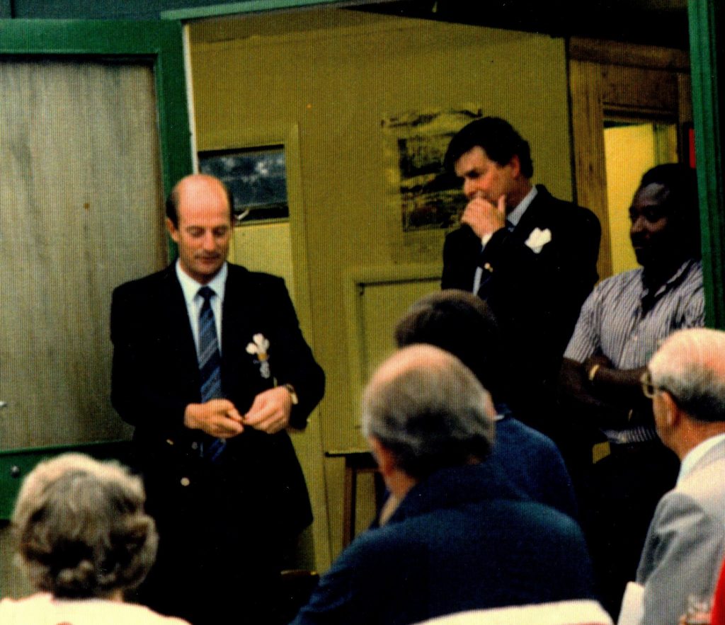 Opening of the pavion by Ian Greg Surrey Cricket Club Captain