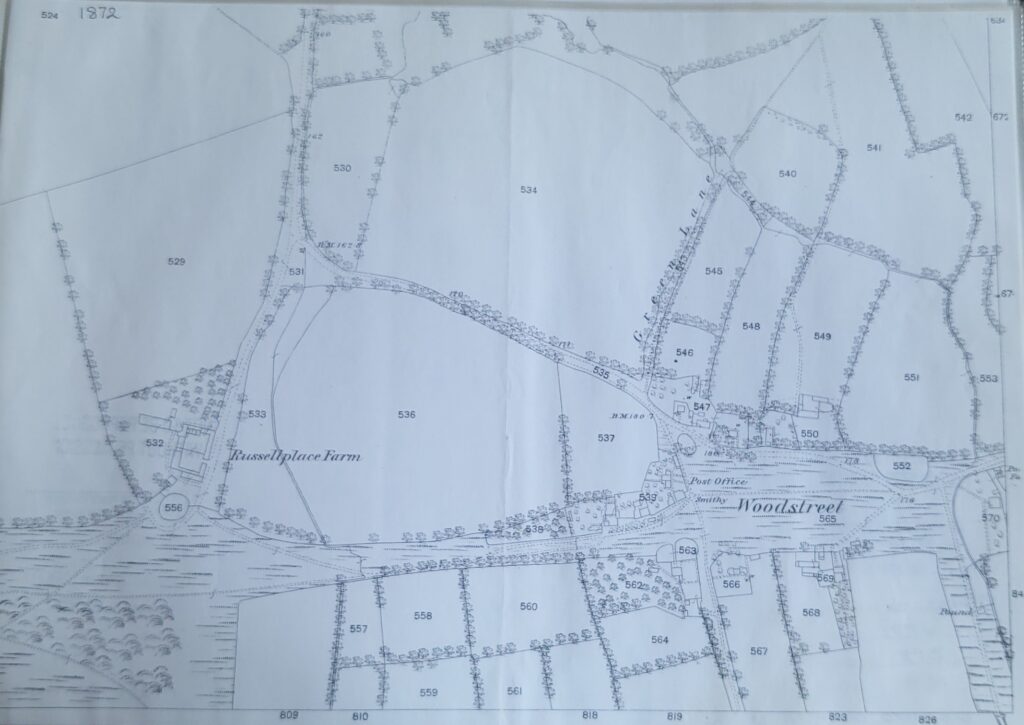 Map Wood Street 1872