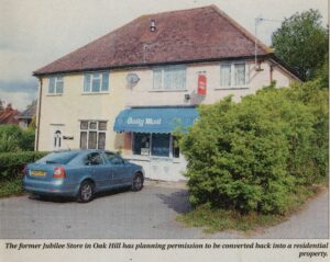Jubilee Stores, Oak Hill, in 2009. Built in 1935 as a small grocery shop, operated as a newsagents in the 1980s. Now a private residence.
